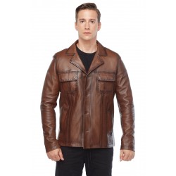 Brody leather 2025 biker jacket